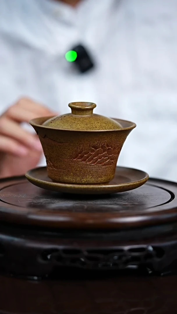茶壶紫砂宜兴知衍传器原矿全手盖碗12