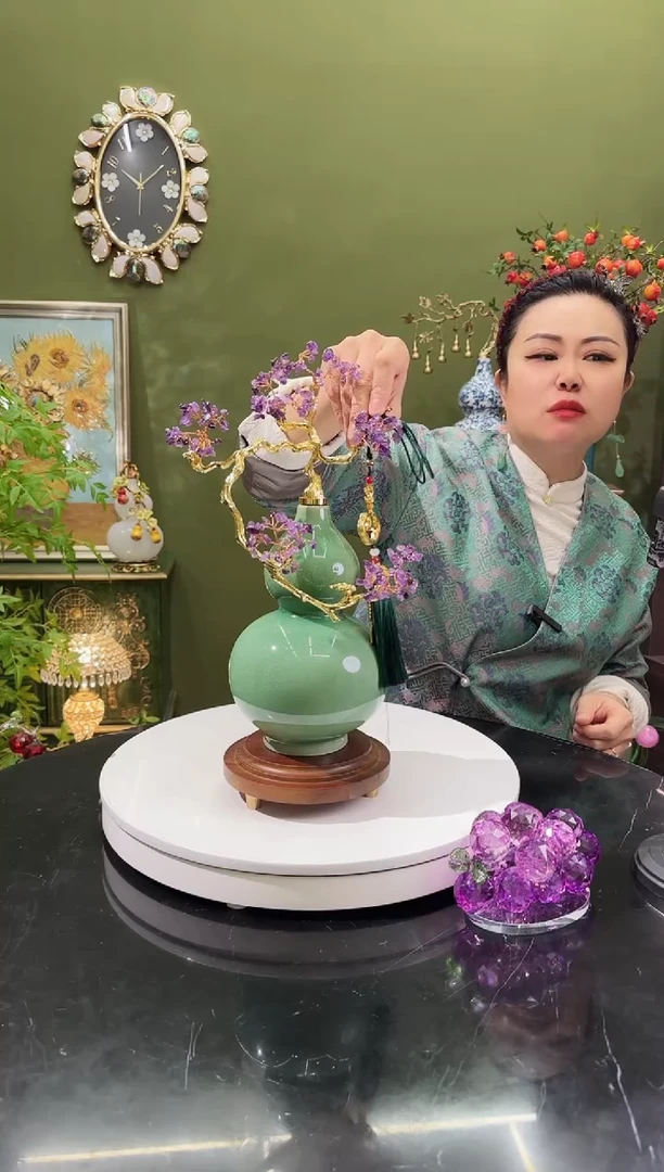 陶瓷紫晶石  葫芦