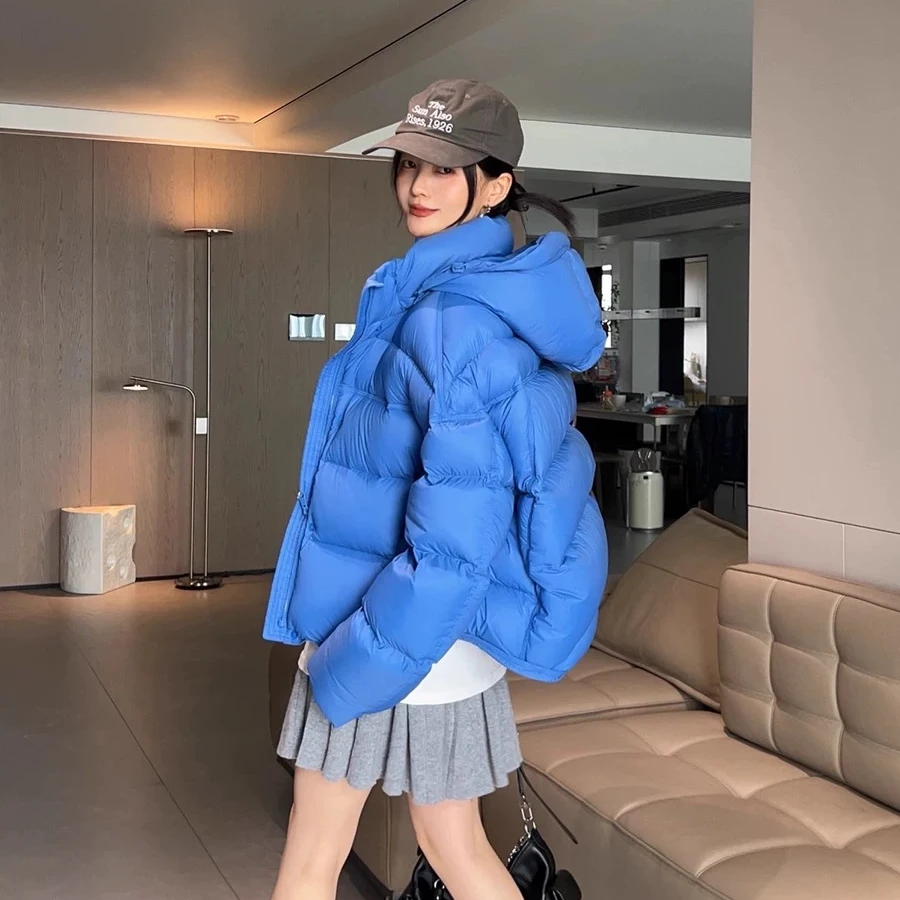 【明星同款】2025年新款白鸭绒泡芙百搭时尚休闲加厚宽松韩版羽绒服