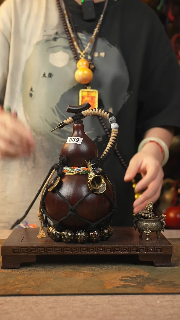 039大漆葫芦一物一拍记葫堂出品不带手串