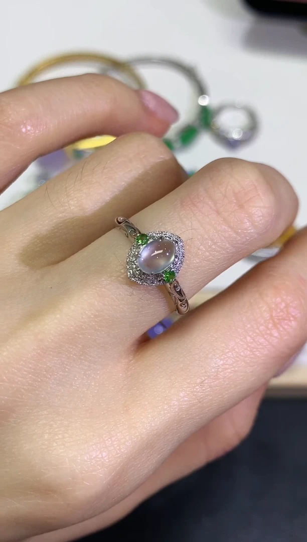 【闪购商品】定制翡翠18K金镶嵌团购13