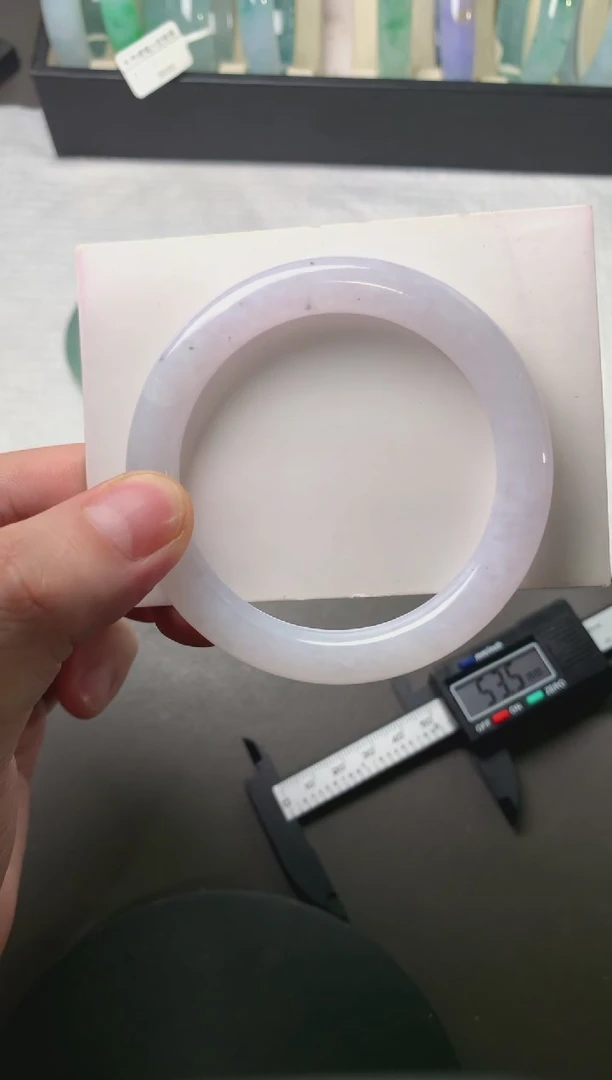 未镶嵌手镯（圆镯）翡翠53.7*9.4*9.0