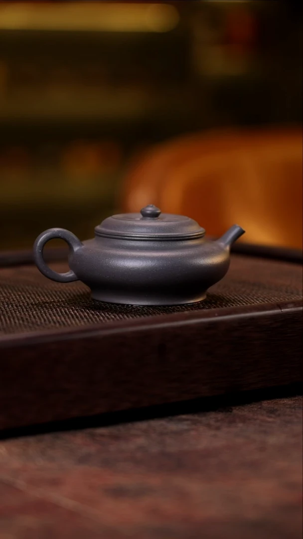 紫砂大彬虚扁 青灰段