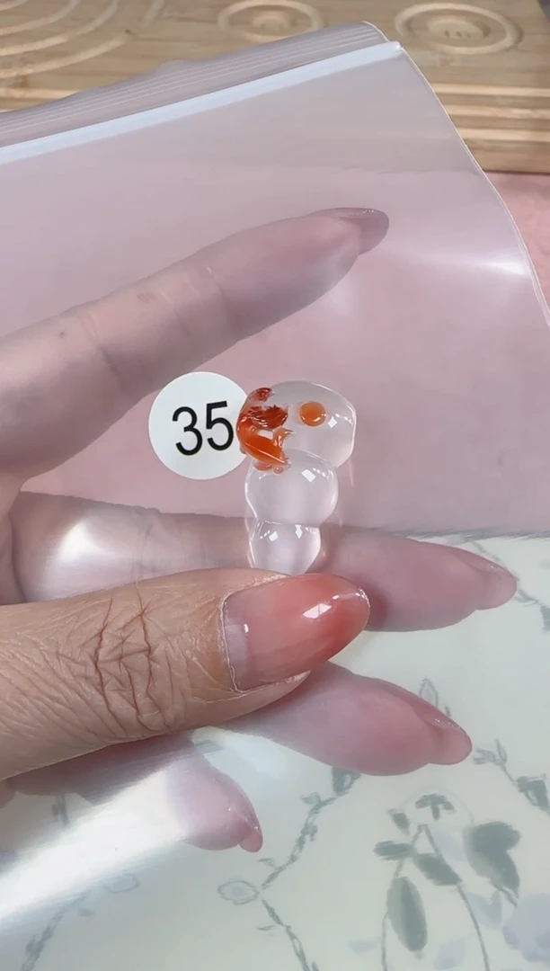 南红玛瑙未镶嵌珠宝半成品原矿无优化无裂三通