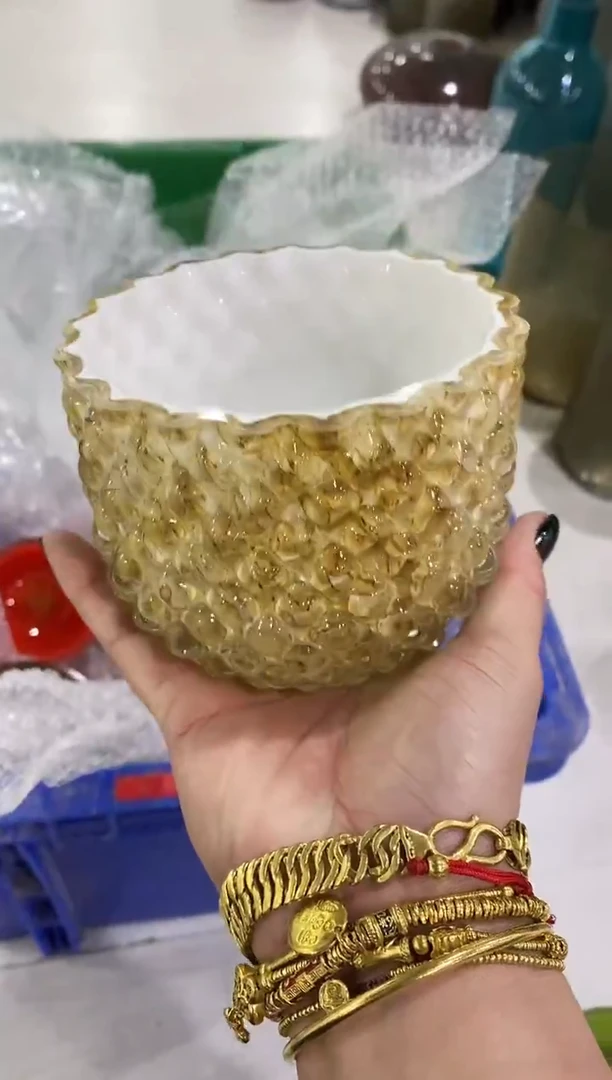 半*慕忆家手作琉璃花瓶瑕疵