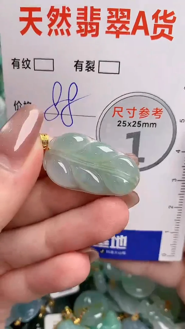 翡翠18K金镶嵌颈饰23002401