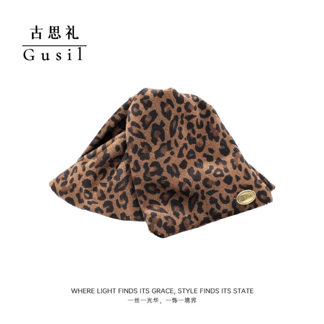 秋冬豹纹全盘发气质抓夹GS8595-BW
