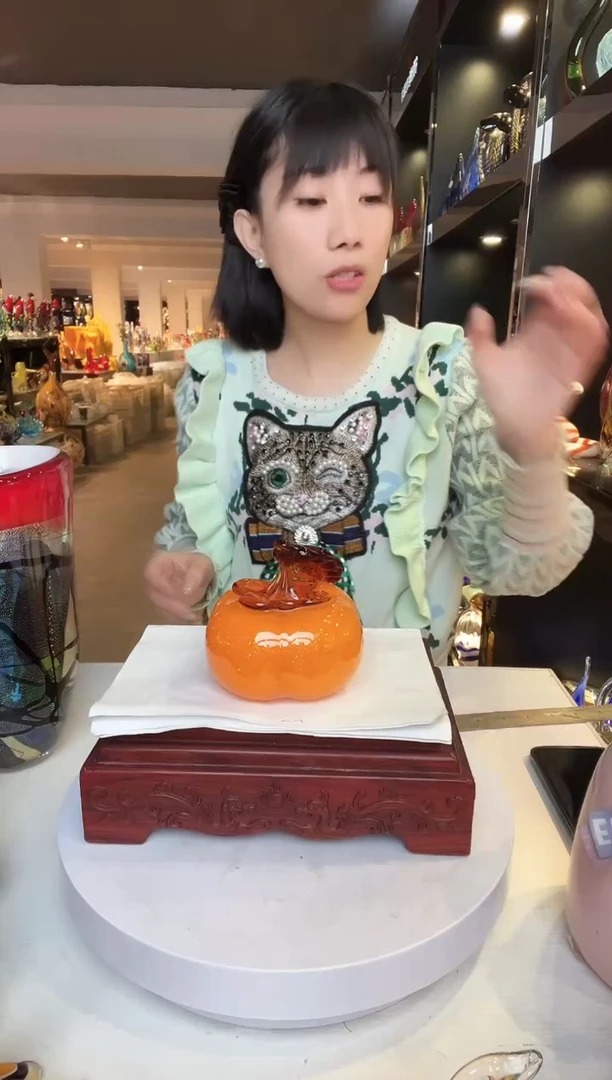 【闪购商品】茶盏琉璃摆件家居摆件