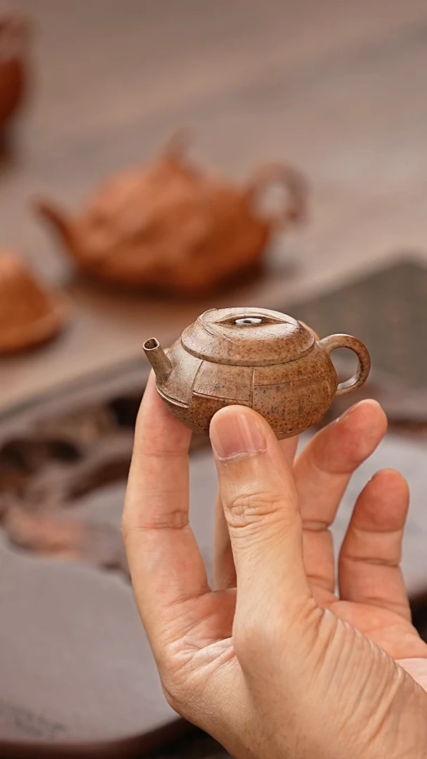 茶壶紫砂竹影壶竹影壶