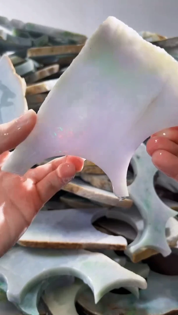 裸石翡翠缅甸翡翠A货文5519