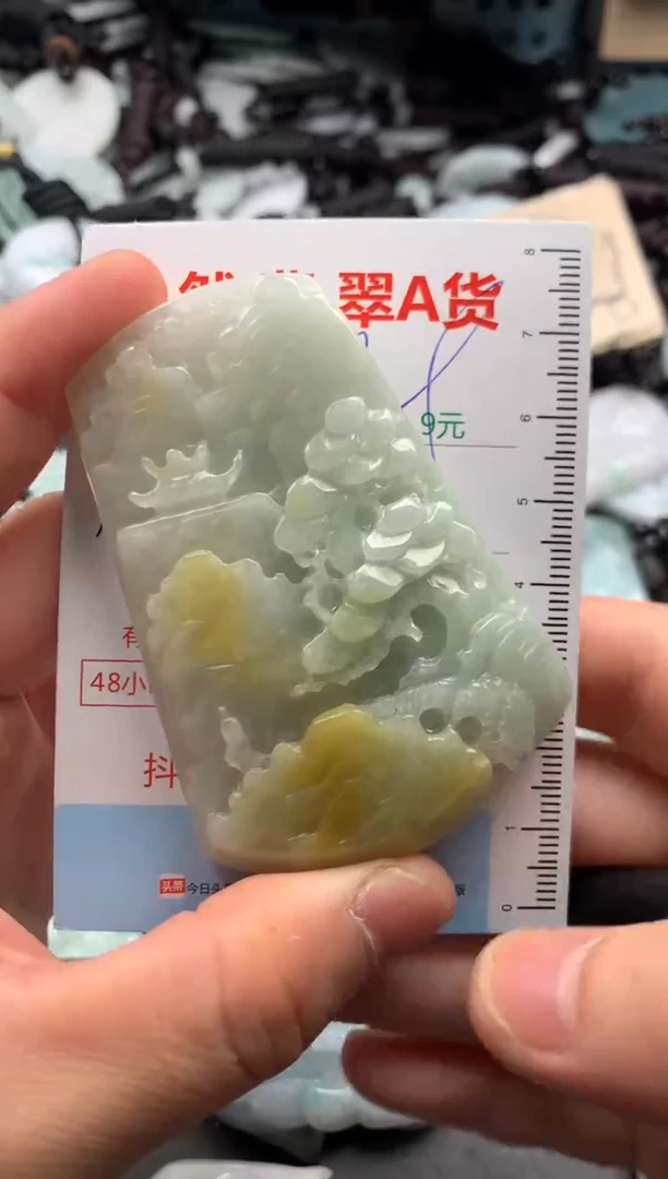 翡翠未镶嵌吊坠(不含链)1