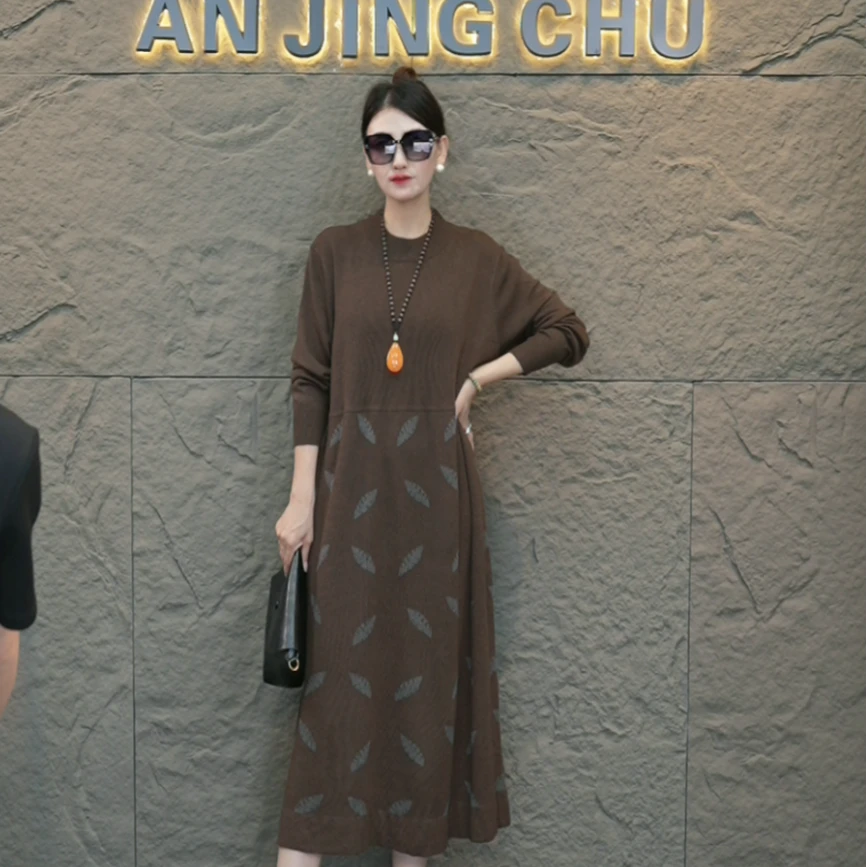 21  AN JING CHU 贵妇既视感显廋透气时尚百搭连衣裙