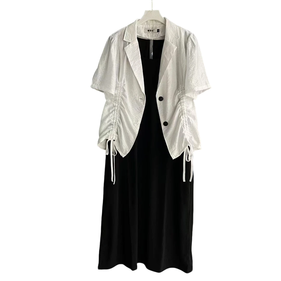 大码女装时尚连衣裙两件套