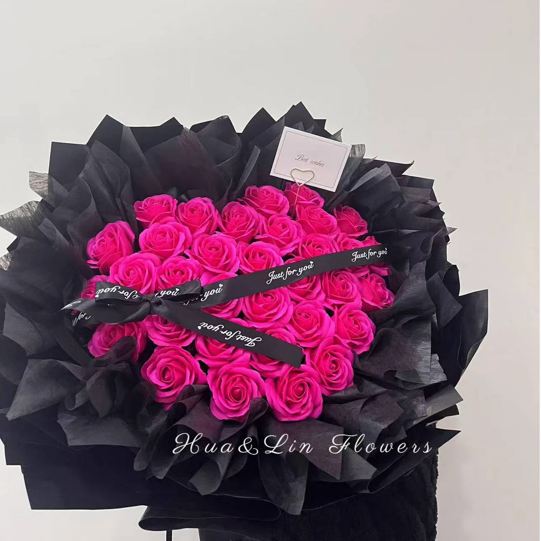 33朵弗洛伊德玫瑰花束鲜花速递同城广州深圳上海配送求婚女友生日