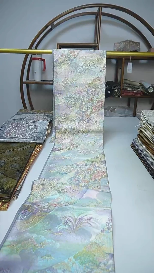 织绣26西阵织六通花卉