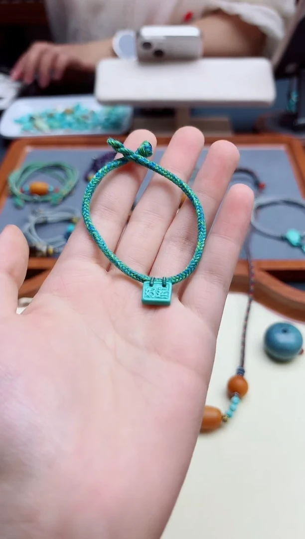 绿松石未镶嵌配饰松石手绳*1 YX