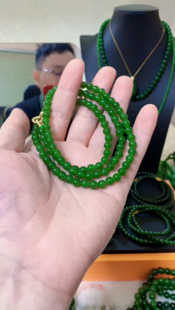 和田玉（碧玉）未镶嵌项链6