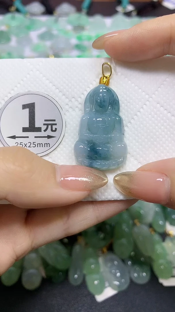 颈饰未镶嵌翡翠天然翡翠A货