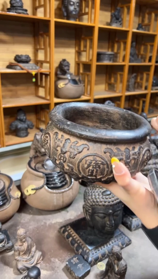 陶土【火山泥】聚宝盆