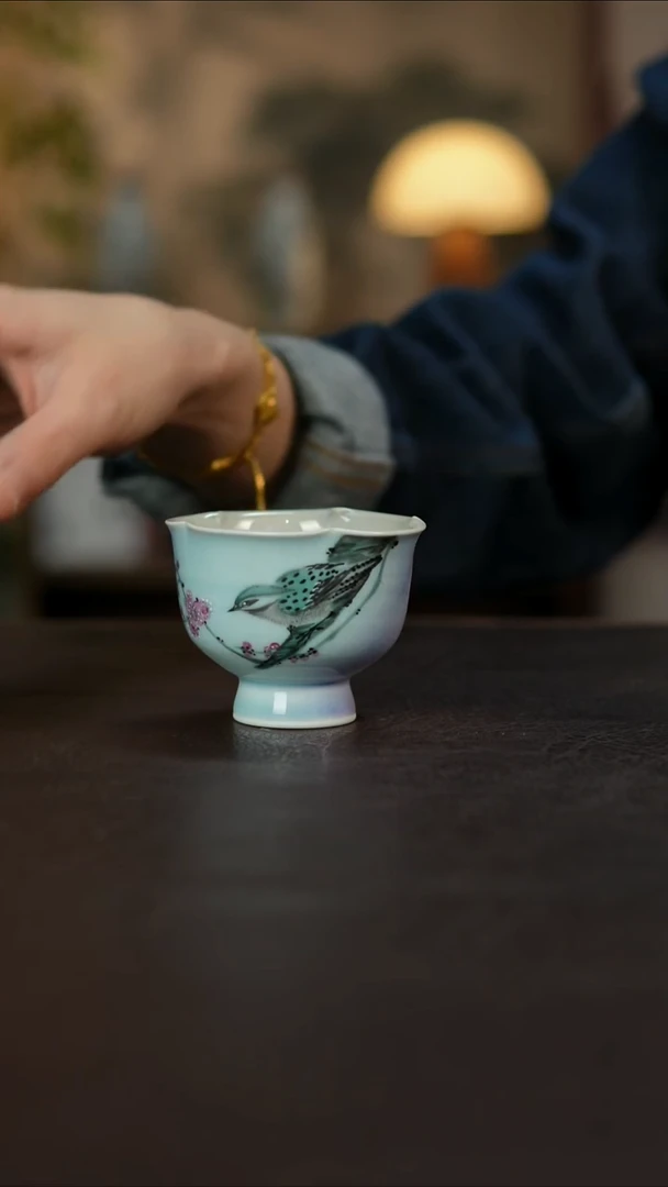 杯景德镇陶瓷杯碗柴烧多人