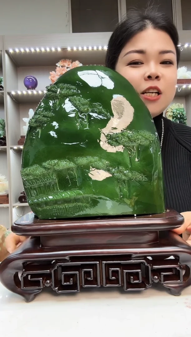 石材天然石材家居摆件办公室客厅玄关高档摆件