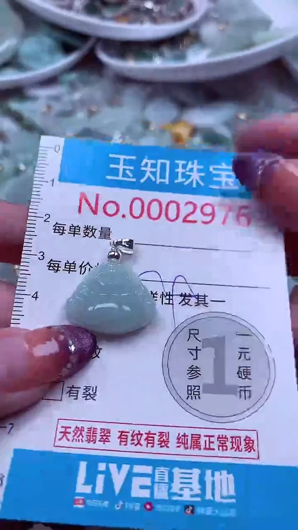 翡翠未镶嵌吊坠(不含链)2976