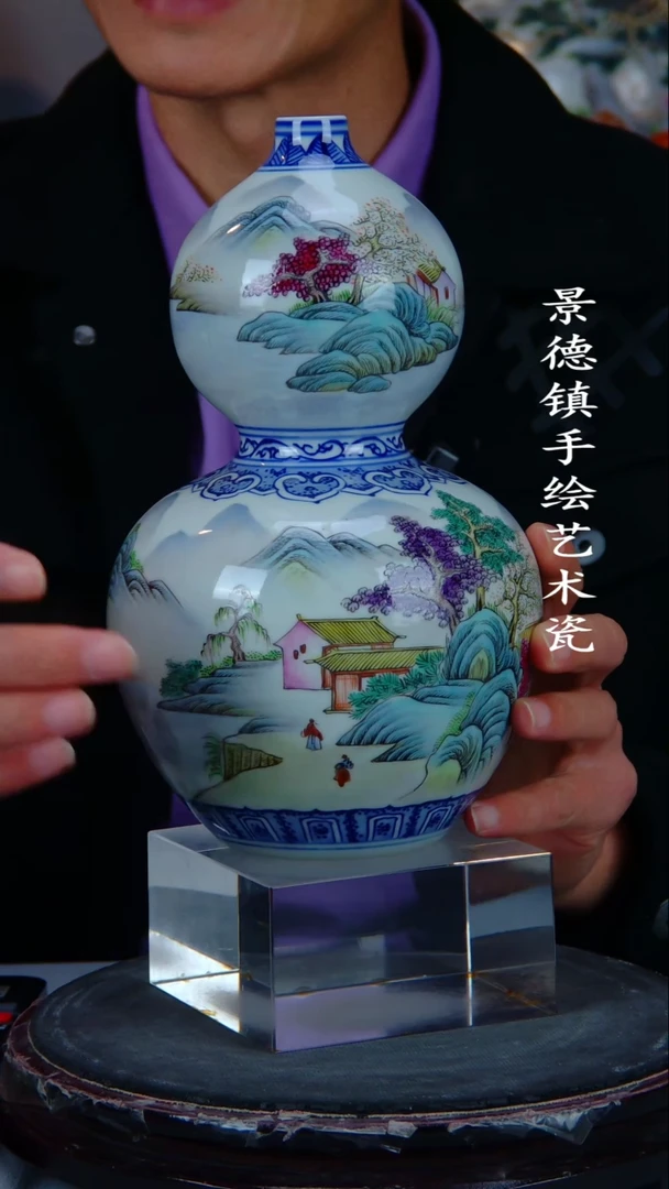 摆件陶瓷景德镇手工手绘陶瓷摆件40