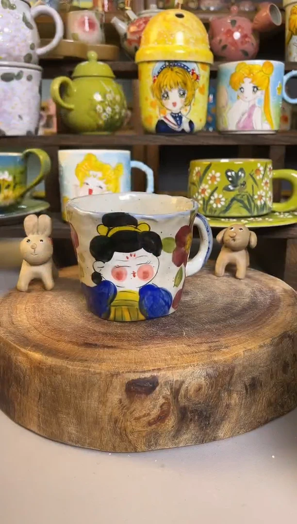 杯子景德镇手工手绘陶瓷