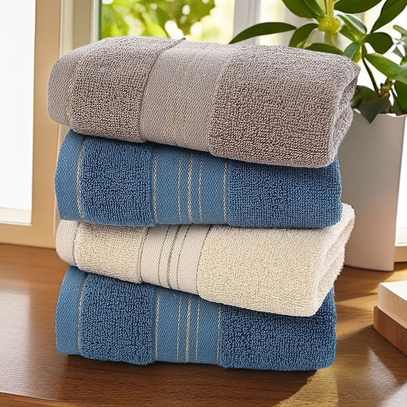 毛巾洗脸洗澡家用成人男女面巾柔软吸水不掉毛三条装