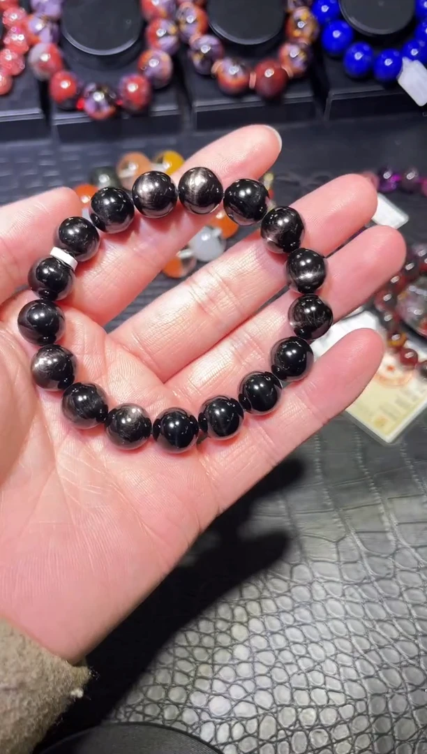 【闪购商品】辉石手链未镶嵌金运石单圈11mm