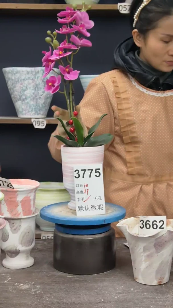 景德镇陶园花盆3775