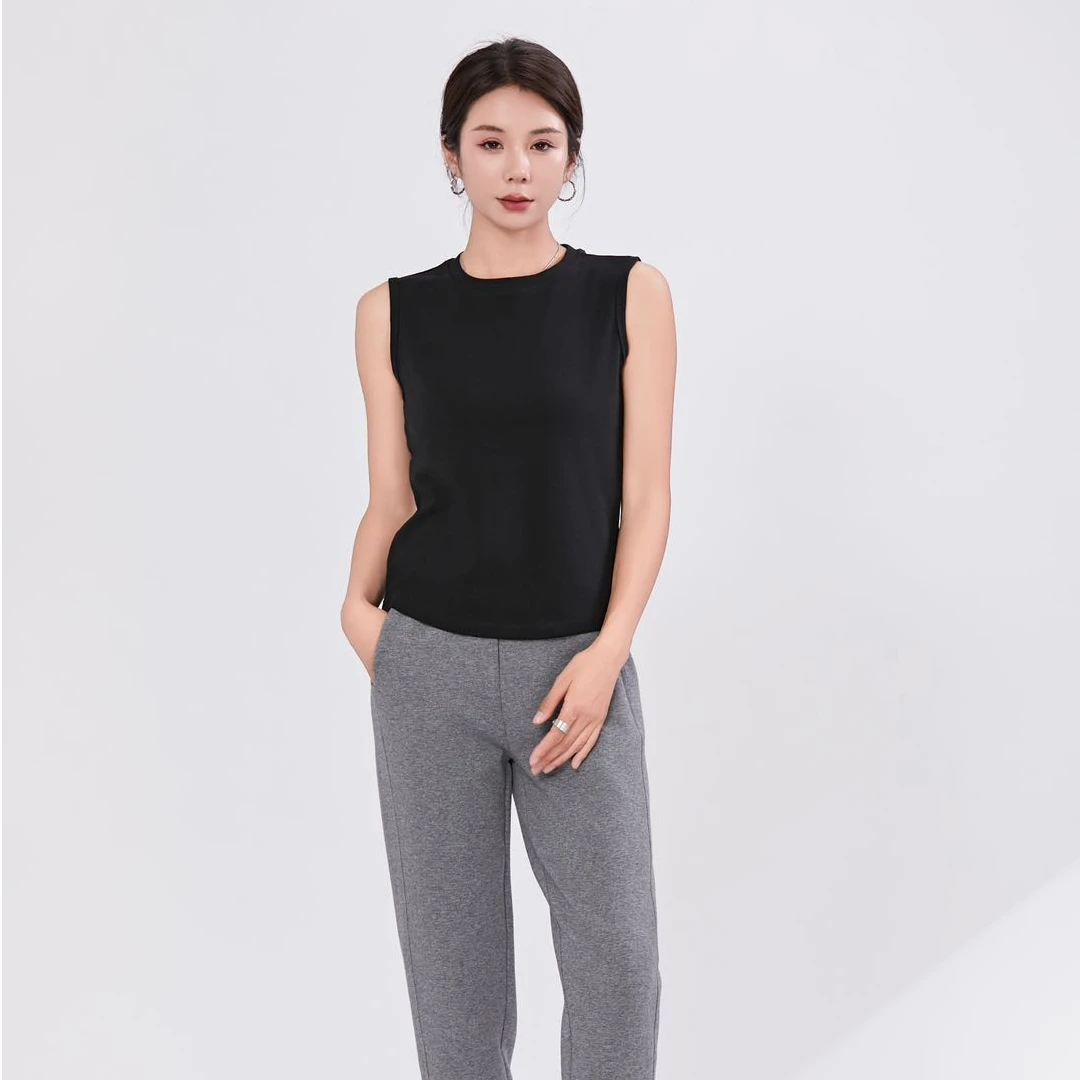 初春系列——小众修身感！时尚潮流简约百搭无袖T袖822.Q