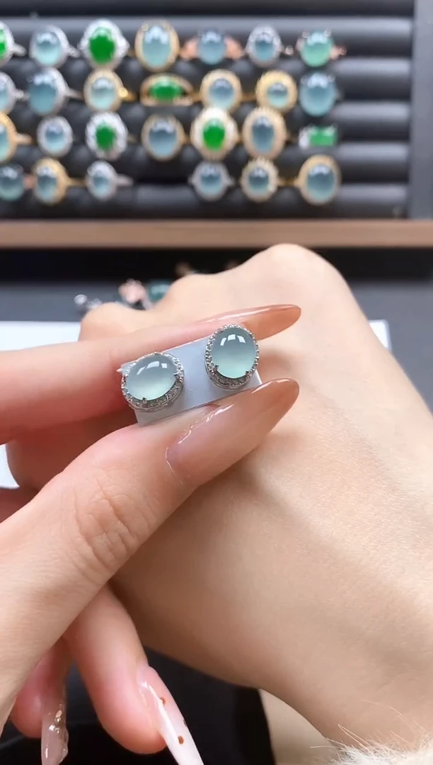 银S925镶嵌戒指翡翠51151