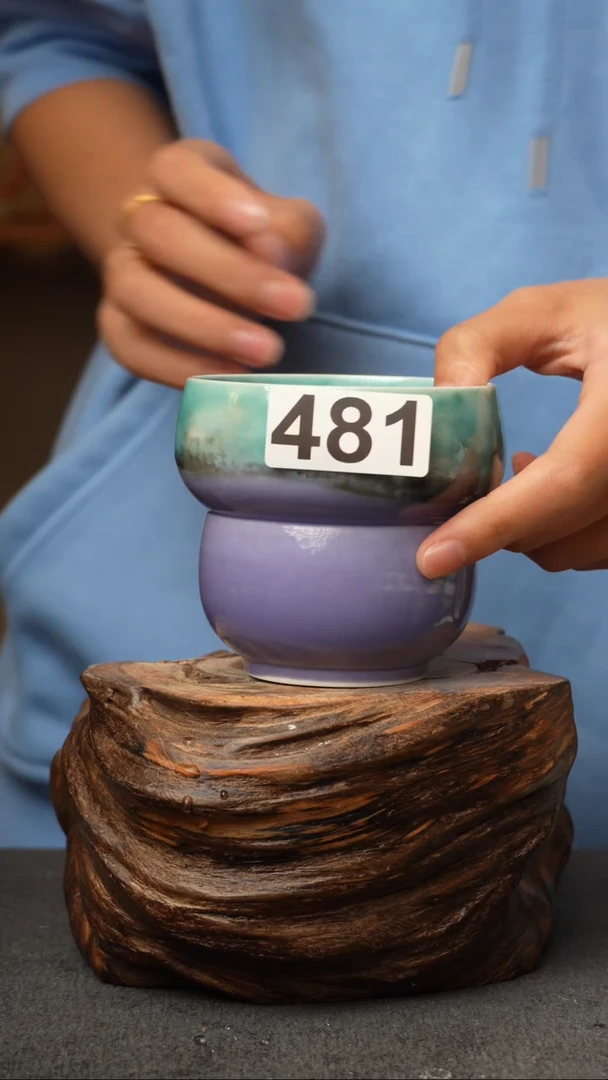 杯子陶瓷481景德镇手工手创杯子 带冰裂纹