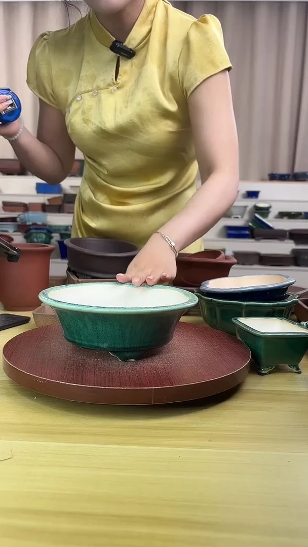 紫砂花盆浅草紫砂花盆微瑕