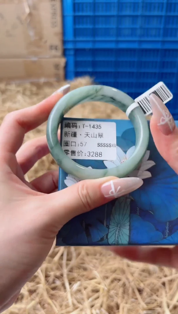 未镶嵌手镯石英质玉T-1435