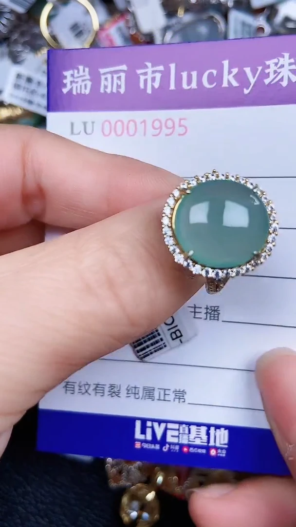 颈饰银S925镶嵌翡翠19985