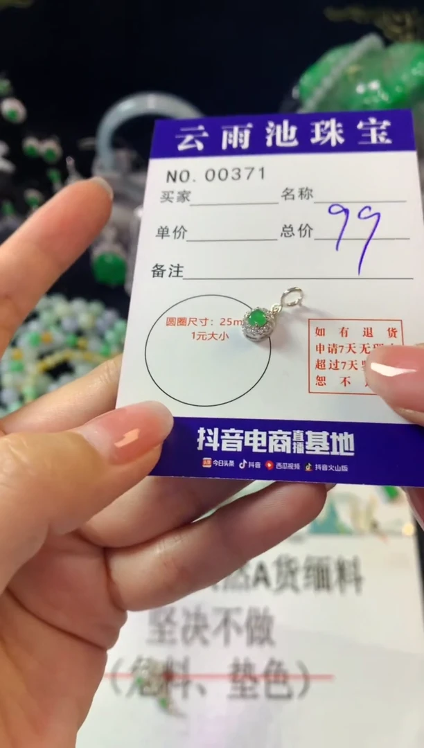 翡翠银S925镶嵌颈饰多样性发一