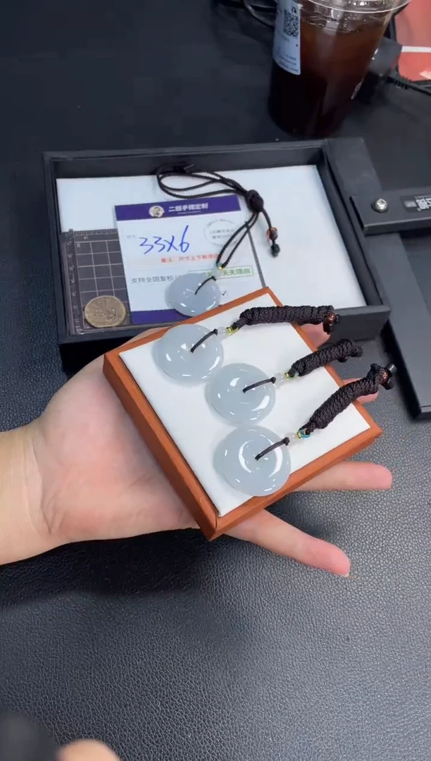 未镶嵌挂件翡翠大平安扣FL5@多样性发其一CP配绳