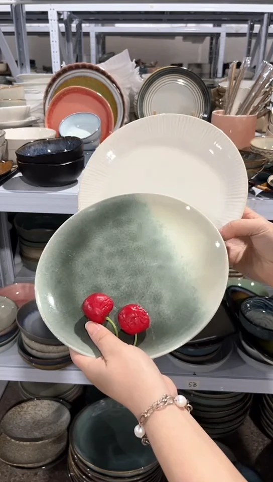 【闪购商品】瓷片外贸尾货瑕疵满20包邮X2 小盘组合
