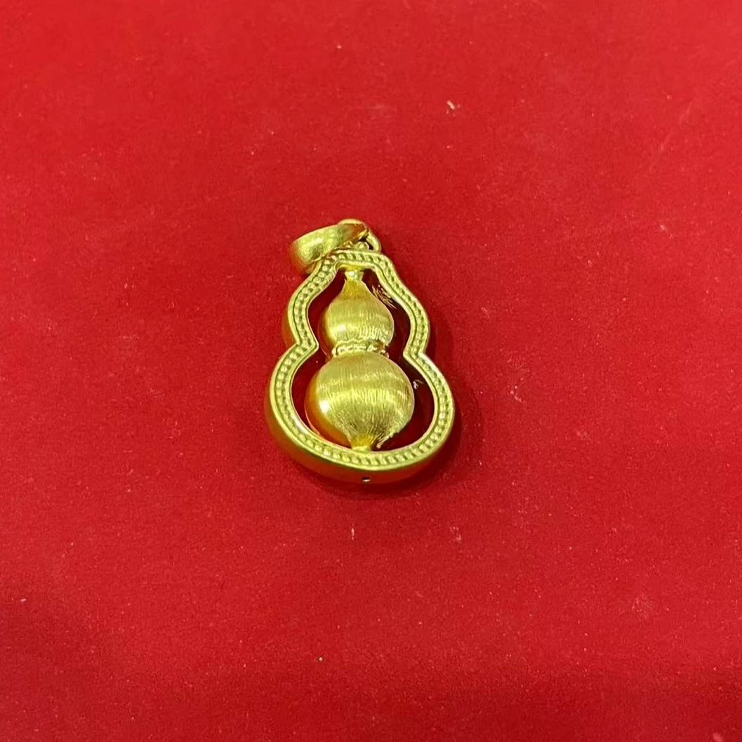 【小鑫黄金甄选】足金999花丝葫芦吊坠百搭精美饰品七夕礼物1.82g