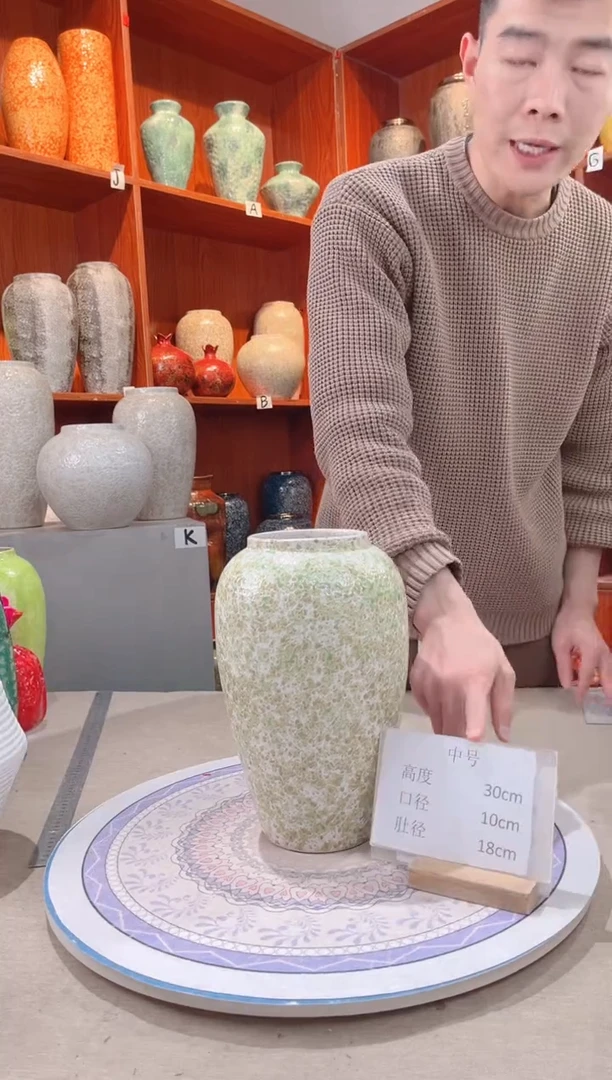 【闪购商品】瓶精品陶瓷花瓶 无花 春意盎然心中好