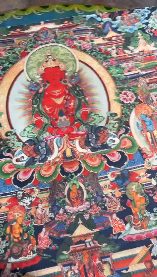 卷轴画子子的唐卡tk160