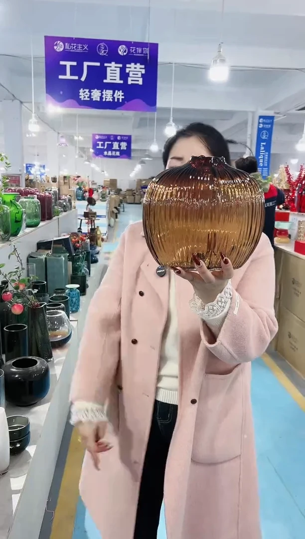 【闪购商品】玻璃花伴你花瓶-微瑕-F0TN