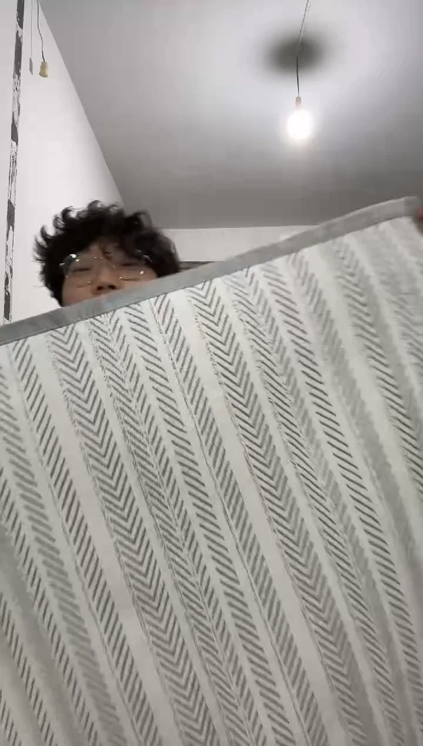 雪尼尔90*280蓝灰色鱼骨纹