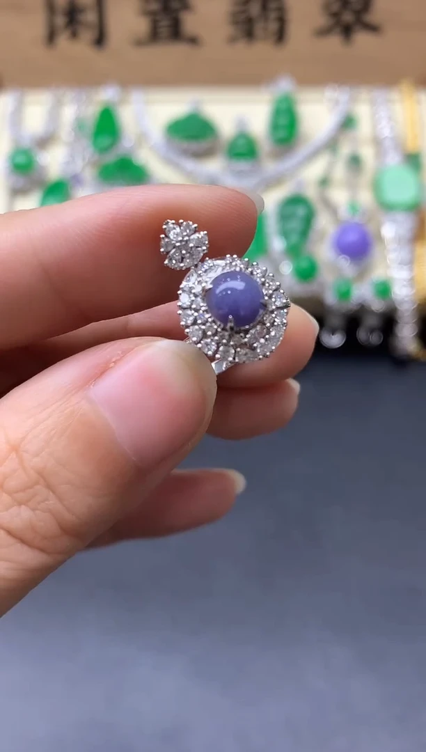 18K金镶嵌戒指翡翠510-中国好珍宝