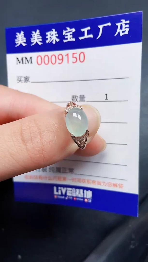 翡翠银S925镶嵌颈饰9150