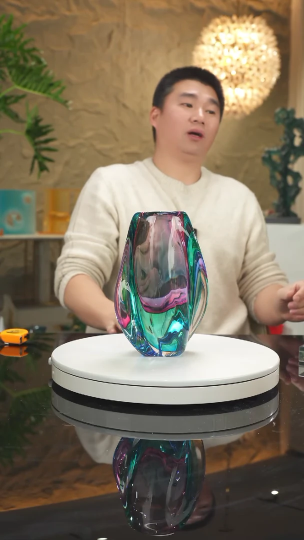 【闪购商品】摆件福利金红蓝花瓶小号