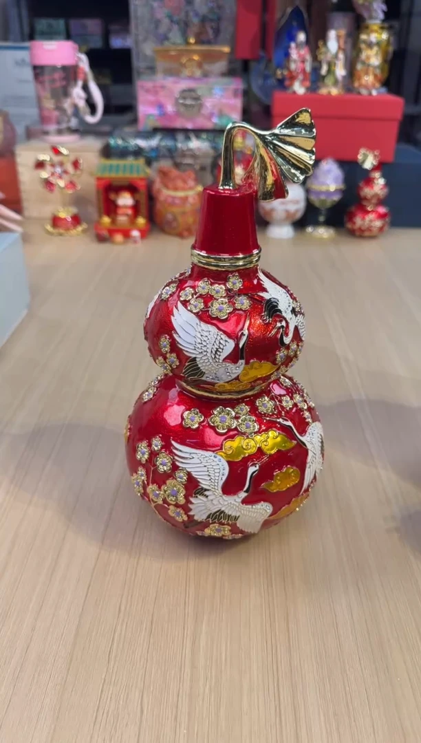 22红色大号仙鹤葫芦