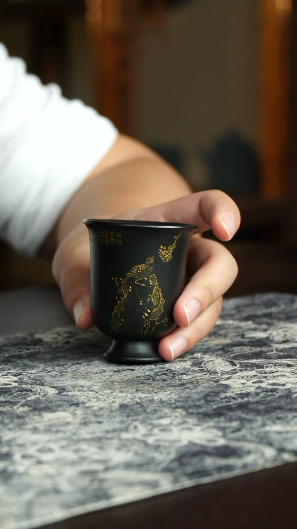 茶杯紫砂67号宜兴紫砂原矿作品